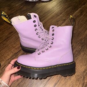 Dr. Martens Women's Lavender Combat Boots